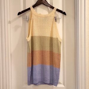 Nwt sweater tank. Beautiful hues. Size M.